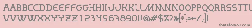 Mastum Font – Gray Fonts on Pink Background