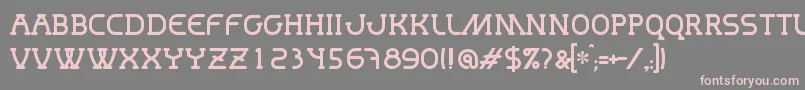 Mastum Font – Pink Fonts on Gray Background