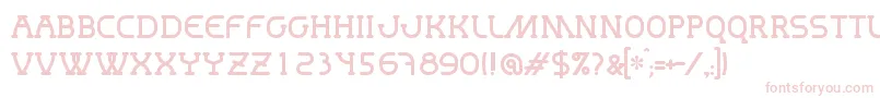 Mastum Font – Pink Fonts on White Background