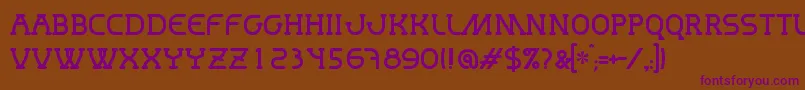 Mastum Font – Purple Fonts on Brown Background