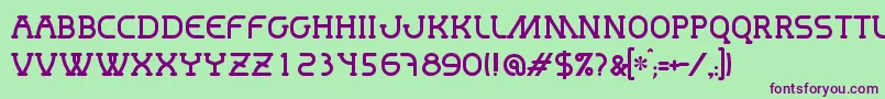 Mastum Font – Purple Fonts on Green Background