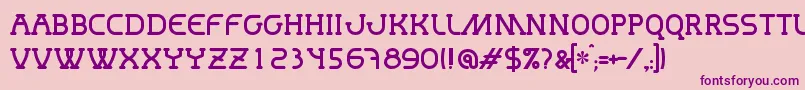 Mastum Font – Purple Fonts on Pink Background