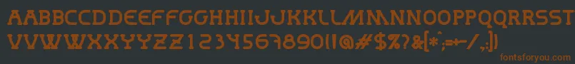 Police MastumBold – polices brunes sur fond noir