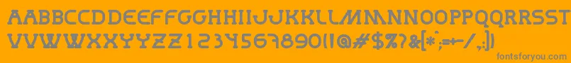 Шрифт MastumBold – серые шрифты на оранжевом фоне