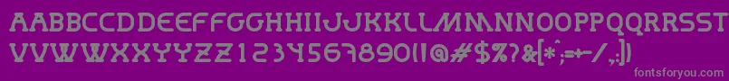 MastumBold Font – Gray Fonts on Purple Background