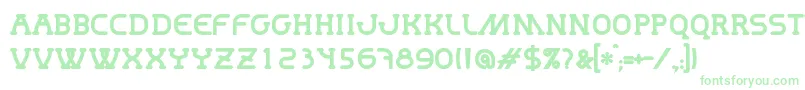 MastumBold-Schriftart – Grüne Schriften auf weißem Hintergrund