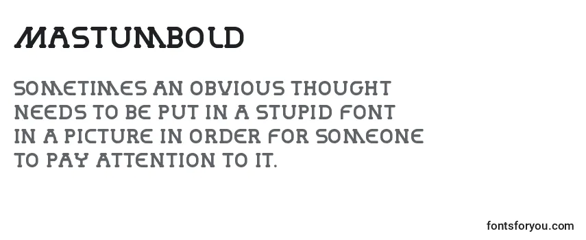 Review of the MastumBold Font
