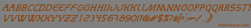 Подробнее о шрифте MastumItalic Шрифт MastumItalic – коричневые шрифты на сером фоне