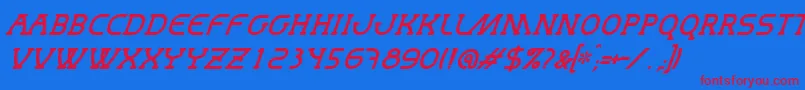 Подробнее о шрифте MastumItalic Шрифт MastumItalic – красные шрифты на синем фоне