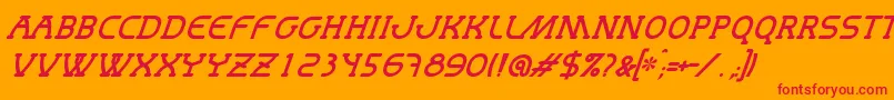 More about MastumItalic Font MastumItalic Font – Red Fonts on Orange Background
