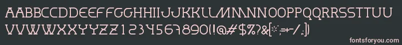 MastumThin Font – Pink Fonts on Black Background