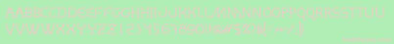 MastumThin Font – Pink Fonts on Green Background