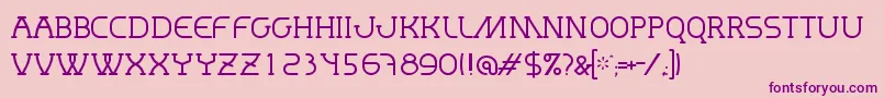 MastumThin Font – Purple Fonts on Pink Background