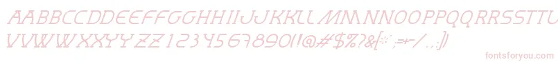 MastumThinItalic Font – Pink Fonts on White Background