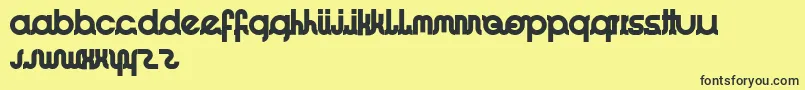 ImacoolRegular Font – Black Fonts on Yellow Background