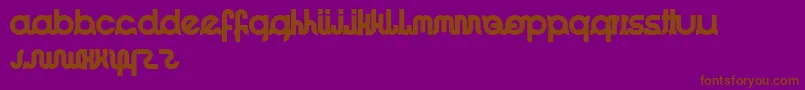ImacoolRegular Font – Brown Fonts on Purple Background