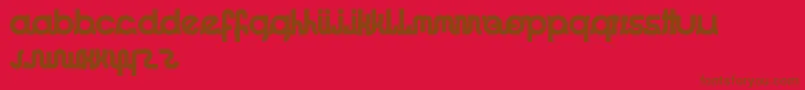 ImacoolRegular Font – Brown Fonts on Red Background