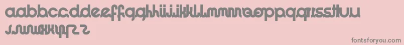 ImacoolRegular-Schriftart – Graue Schriften auf rosa Hintergrund