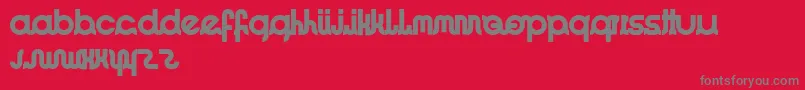 ImacoolRegular Font – Gray Fonts on Red Background