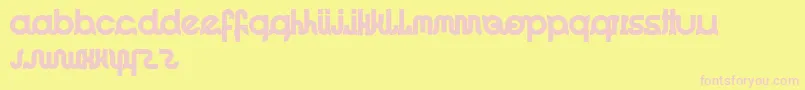 ImacoolRegular Font – Pink Fonts on Yellow Background