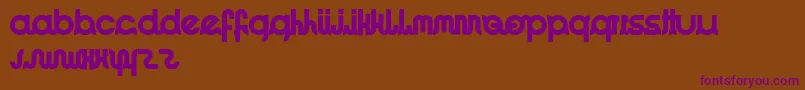 ImacoolRegular Font – Purple Fonts on Brown Background