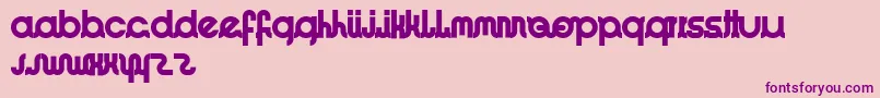 ImacoolRegular-Schriftart – Violette Schriften auf rosa Hintergrund