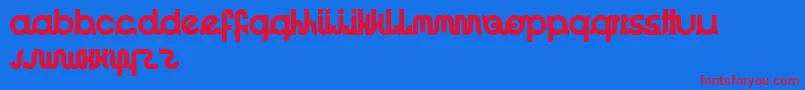 ImacoolRegular Font – Red Fonts on Blue Background