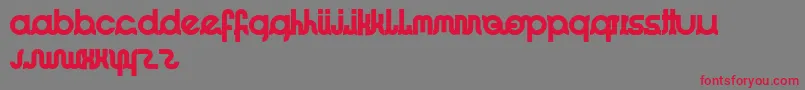 ImacoolRegular Font – Red Fonts on Gray Background