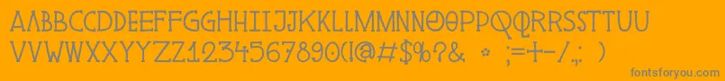 DkPingo Font – Gray Fonts on Orange Background