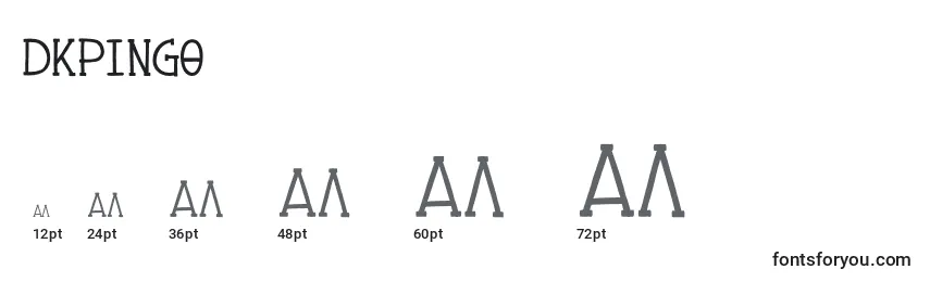 DkPingo Font Sizes