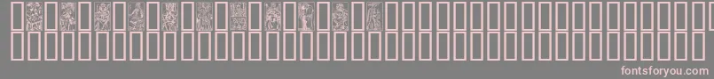 フォントMATA – 灰色の背景にピンクのフォント
