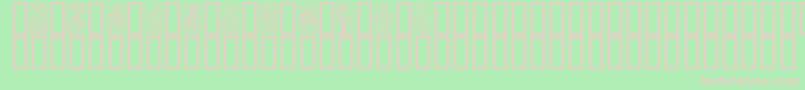 MATA-fontti – vaaleanpunaiset fontit vihreällä taustalla