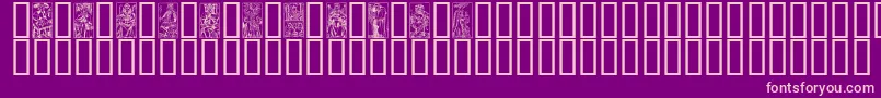 フォントMATA – 紫の背景にピンクのフォント