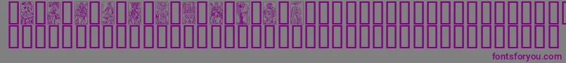 MATA Font – Purple Fonts on Gray Background