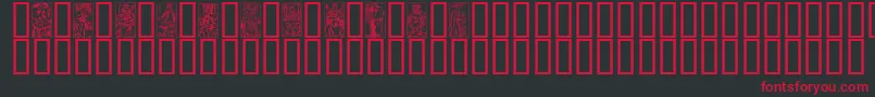 MATA Font – Red Fonts on Black Background