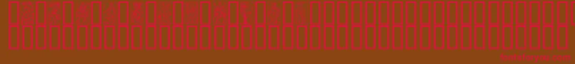 MATA Font – Red Fonts on Brown Background