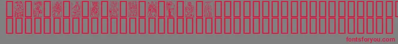 MATA Font – Red Fonts on Gray Background