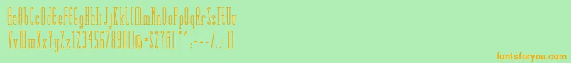 Matchbook Serif Font – Orange Fonts on Green Background