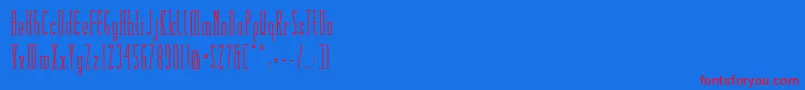 Matchbook Serif Font – Red Fonts on Blue Background