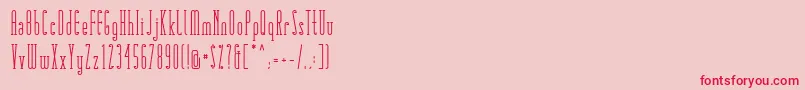 Matchbook Serif Font – Red Fonts on Pink Background