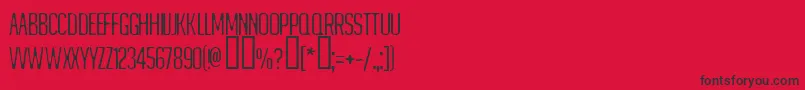 MATEJINO-Schriftart – Schwarze Schriften auf rotem Hintergrund