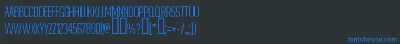 MATEJINO-Schriftart – Blaue Schriften auf schwarzem Hintergrund