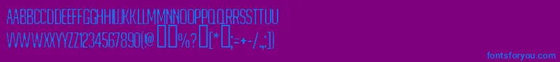 MATEJINO-fontti – siniset fontit violetilla taustalla