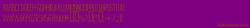 MATEJINO Font – Brown Fonts on Purple Background