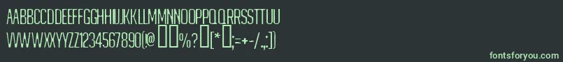 フォントMATEJINO – 黒い背景に緑の文字