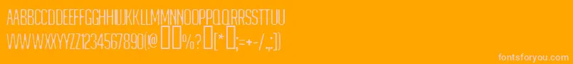 MATEJINO Font – Pink Fonts on Orange Background
