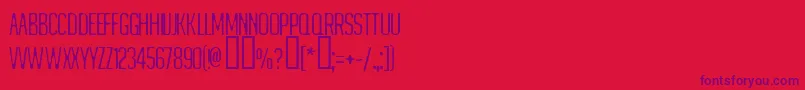 MATEJINO Font – Purple Fonts on Red Background