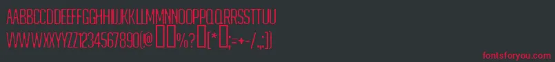 MATEJINO Font – Red Fonts on Black Background