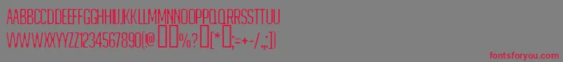 MATEJINO Font – Red Fonts on Gray Background