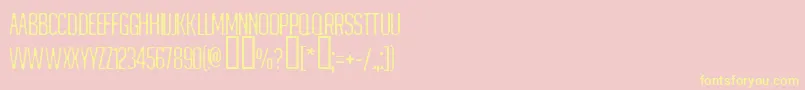 MATEJINO-Schriftart – Gelbe Schriften auf rosa Hintergrund